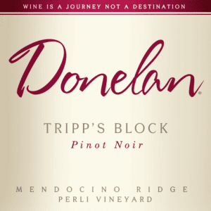 tripp's block pinot noir label
