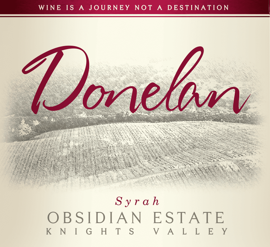 obsidian estate syrah label