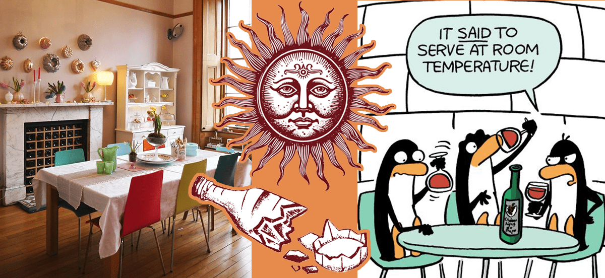 header photo with collage of images relating to wine storage